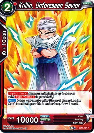 Krillin, Unforeseen Savior (BT7-013) [Assault of the Saiyans] | Shuffle n Cut Hobbies & Games