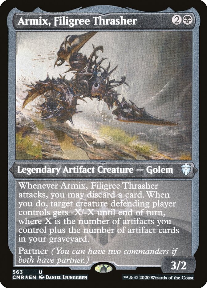 Armix, Filigree Thrasher (Etched) [Commander Legends] | Shuffle n Cut Hobbies & Games