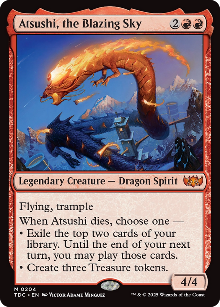 Atsushi, the Blazing Sky [Tarkir: Dragonstorm Commander] | Shuffle n Cut Hobbies & Games