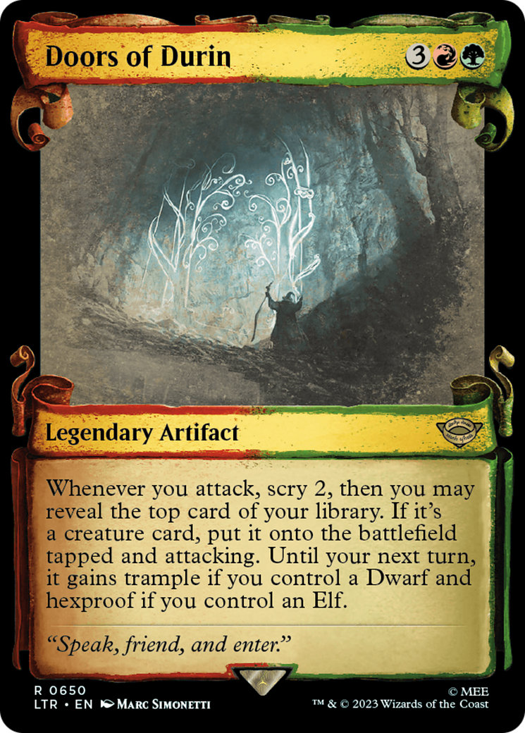 Doors of Durin [The Lord of the Rings: Tales of Middle-Earth Showcase Scrolls] | Shuffle n Cut Hobbies & Games