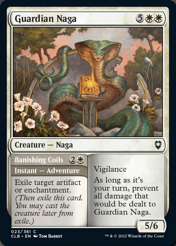 Guardian Naga // Banishing Coils [Commander Legends: Battle for Baldur's Gate] | Shuffle n Cut Hobbies & Games