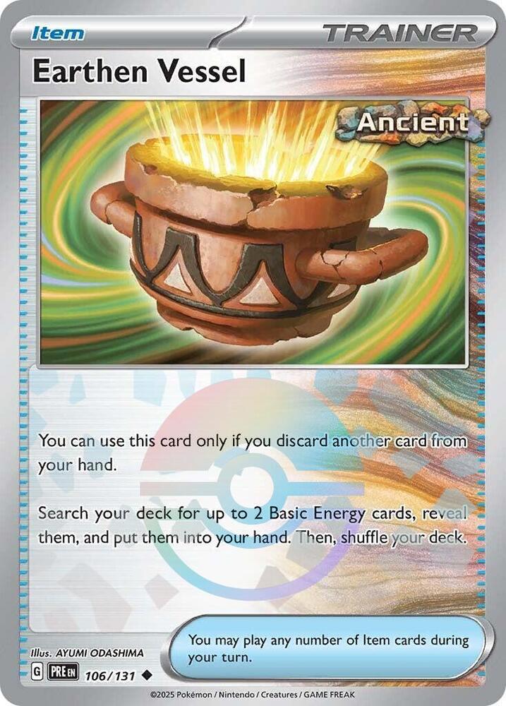 Earthen Vessel (106/131) (Poke Ball Pattern) [Scarlet & Violet: Prismatic Evolutions] | Shuffle n Cut Hobbies & Games