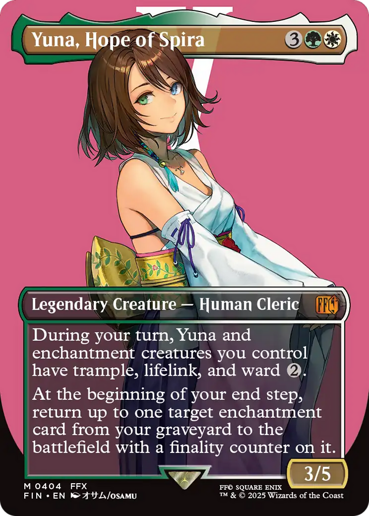 Yuna, Hope of Spira (Borderless) [FINAL FANTASY] | Shuffle n Cut Hobbies & Games