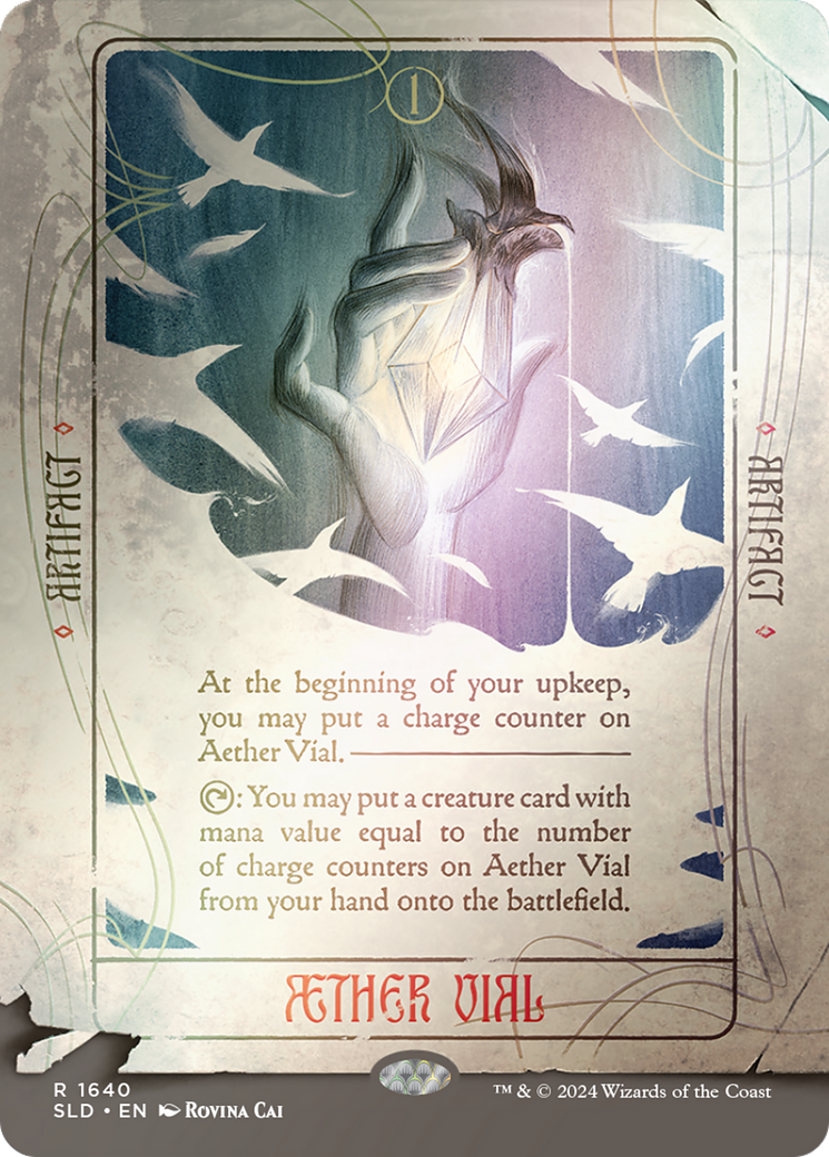 Aether Vial (Rainbow Foil) [Secret Lair Drop Series] | Shuffle n Cut Hobbies & Games