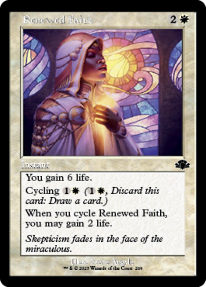 Renewed Faith (Retro) [Dominaria Remastered] | Shuffle n Cut Hobbies & Games