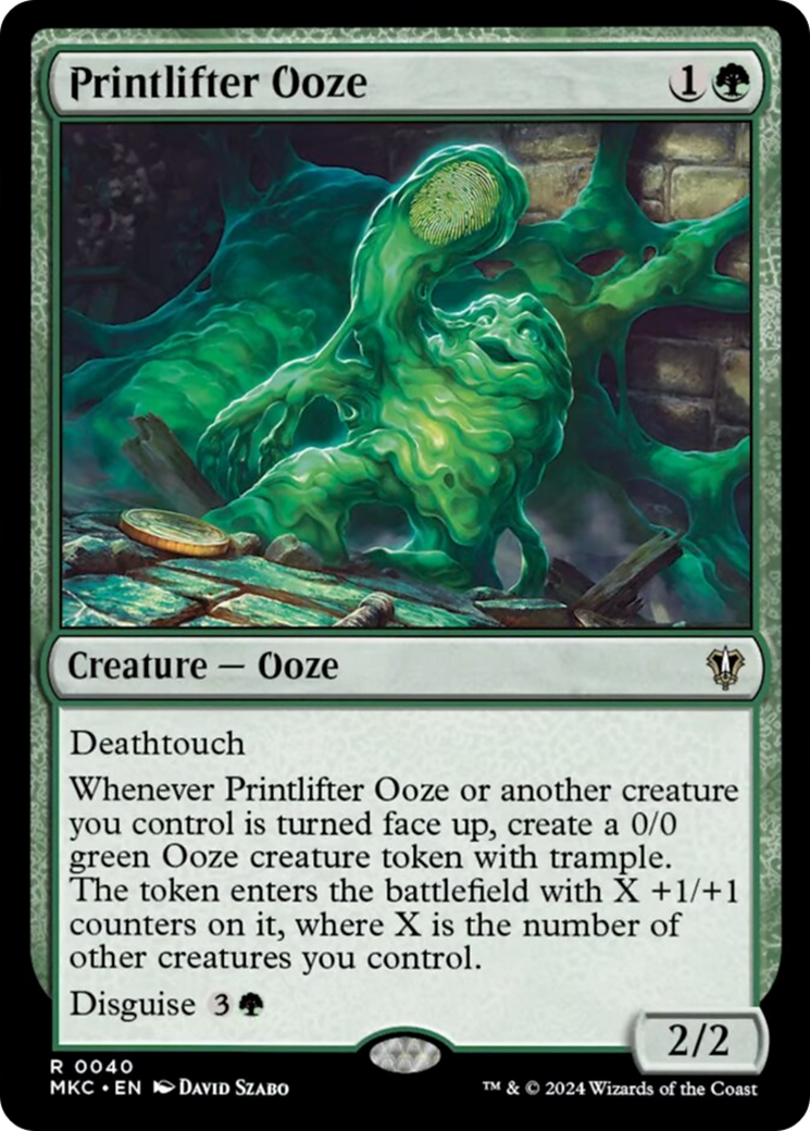 Printlifter Ooze [Murders at Karlov Manor Commander] | Shuffle n Cut Hobbies & Games