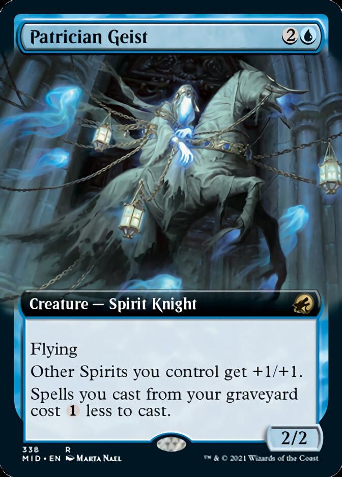 Patrician Geist (Extended Art) [Innistrad: Midnight Hunt] | Shuffle n Cut Hobbies & Games