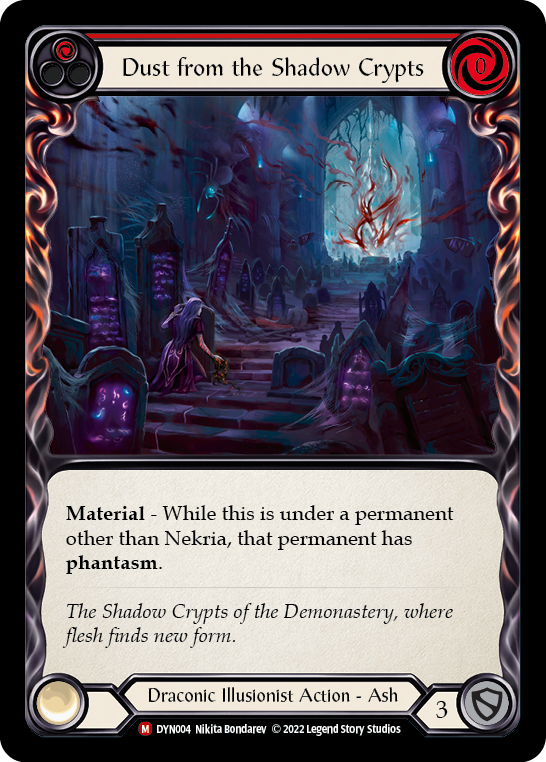 Dust from the Shadow Crypts [DYN004] (Dynasty)  Rainbow Foil | Shuffle n Cut Hobbies & Games