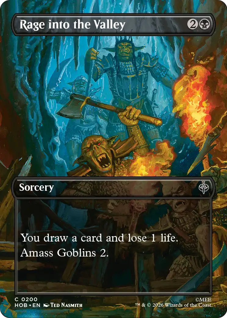 Rage into the Valley (Borderless) [The Hobbit] | Shuffle n Cut Hobbies & Games