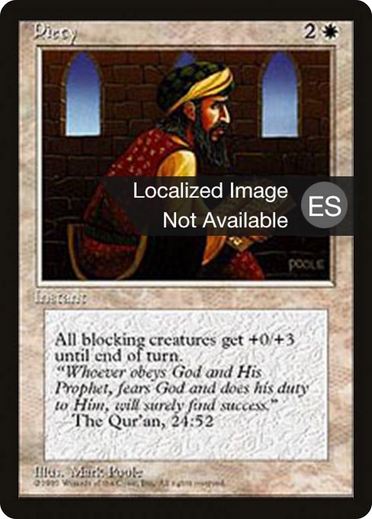 Piety [Fourth Edition Foreign Black Border] | Shuffle n Cut Hobbies & Games