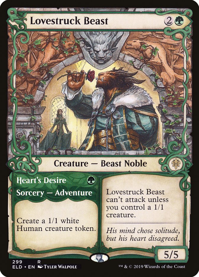 Lovestruck Beast // Heart's Desire (Showcase) [Throne of Eldraine] | Shuffle n Cut Hobbies & Games
