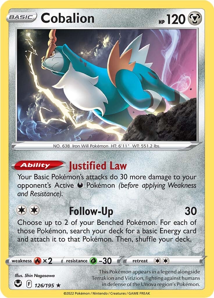 Cobalion (126/195) [Sword & Shield: Silver Tempest] | Shuffle n Cut Hobbies & Games