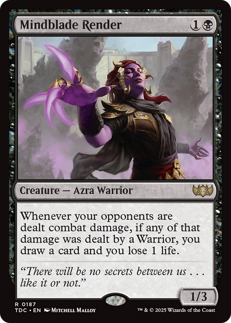 Mindblade Render [Tarkir: Dragonstorm Commander] | Shuffle n Cut Hobbies & Games