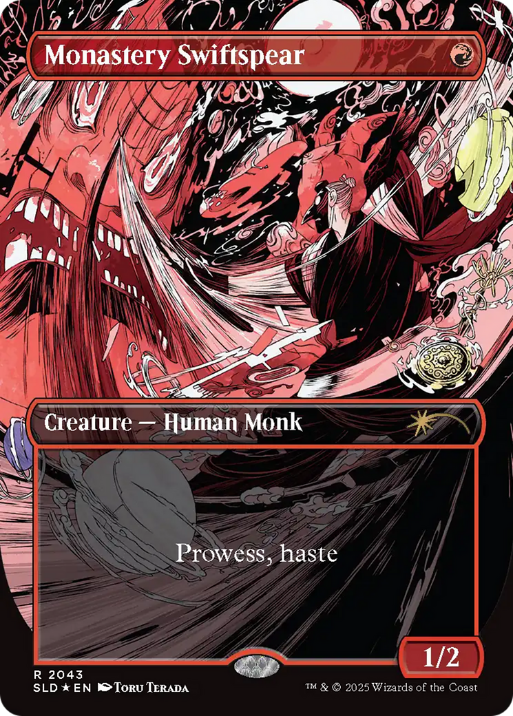 Monastery Swiftspear (2043) (Raised Foil) [Secret Lair Drop Series] | Shuffle n Cut Hobbies & Games