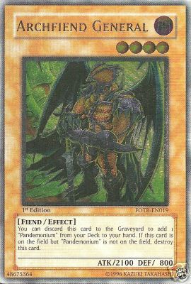 Archfiend General [FOTB-EN019] Ultimate Rare | Shuffle n Cut Hobbies & Games