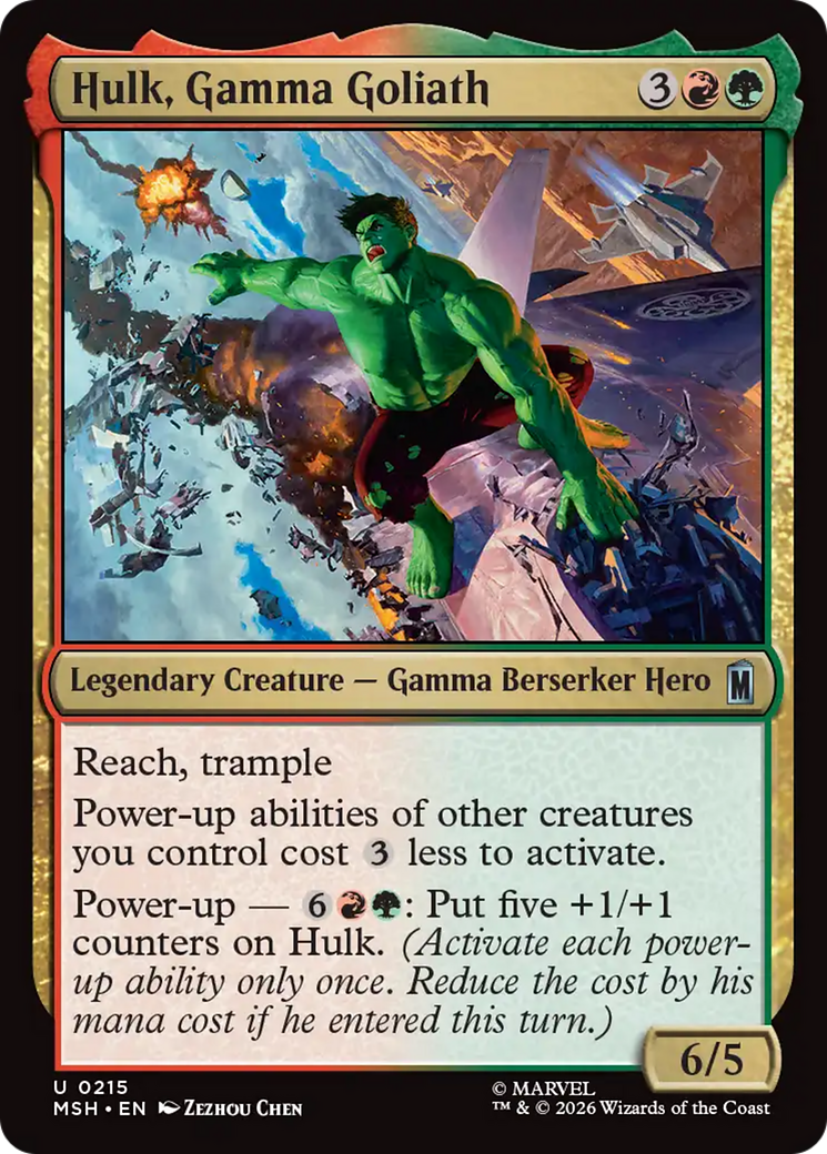 Hulk, Gamma Goliath [Marvel Super Heroes] | Shuffle n Cut Hobbies & Games