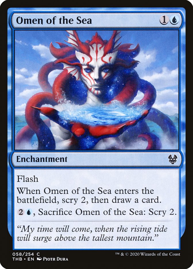 Omen of the Sea [Theros Beyond Death] | Shuffle n Cut Hobbies & Games