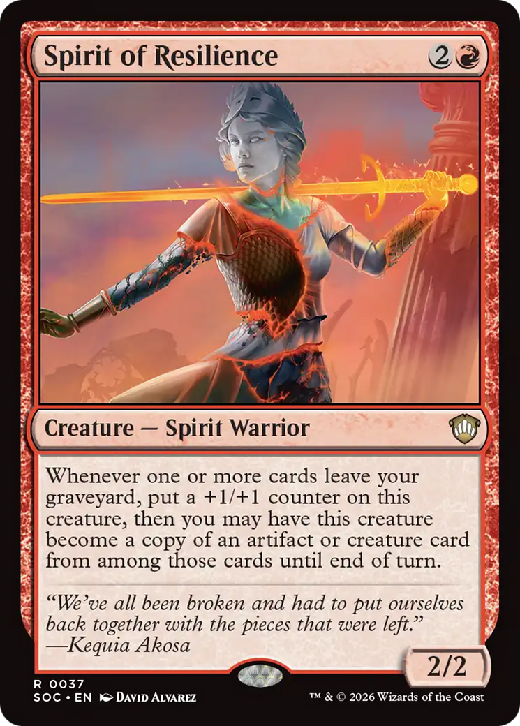 Spirit of Resilience [Secrets of Strixhaven Commander] | Shuffle n Cut Hobbies & Games