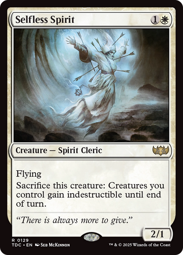 Selfless Spirit [Tarkir: Dragonstorm Commander] | Shuffle n Cut Hobbies & Games