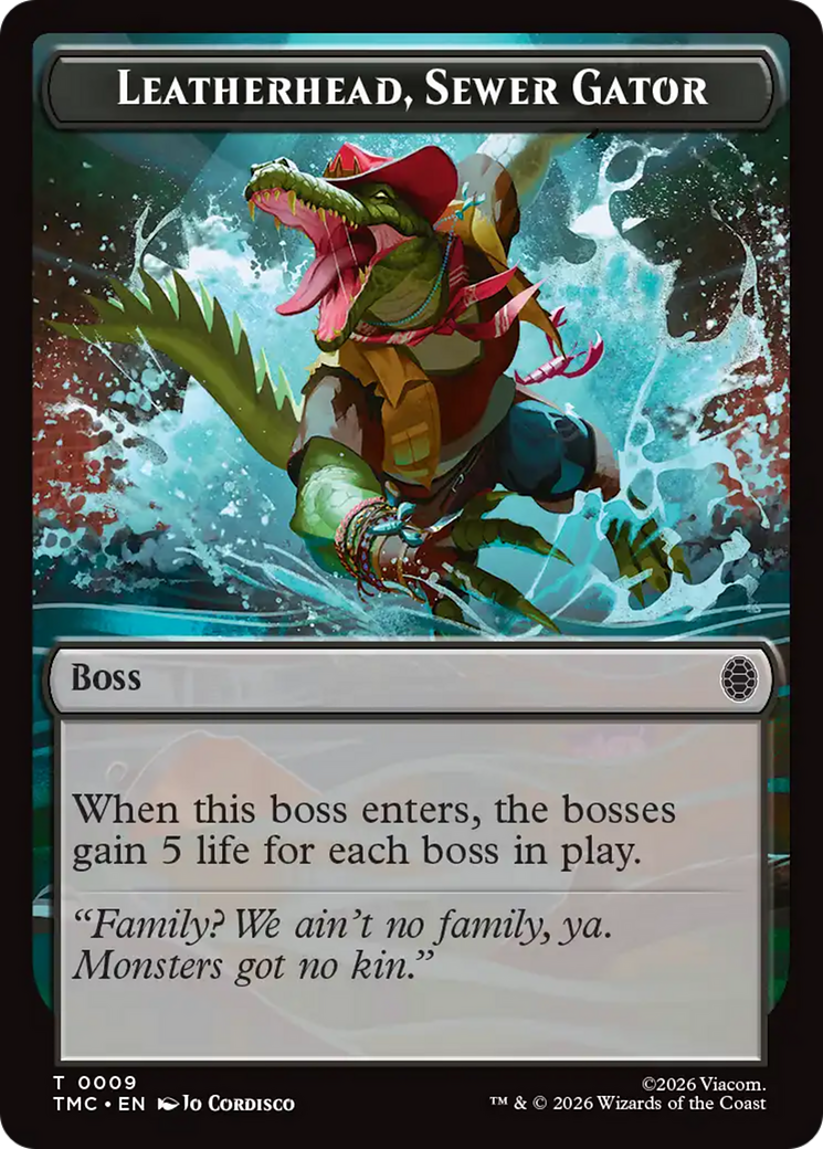 Leatherhead, Sewer Gator [Teenage Mutant Ninja Turtles Commander Tokens] | Shuffle n Cut Hobbies & Games