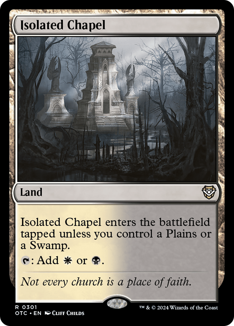 Isolated Chapel [Outlaws of Thunder Junction Commander] | Shuffle n Cut Hobbies & Games