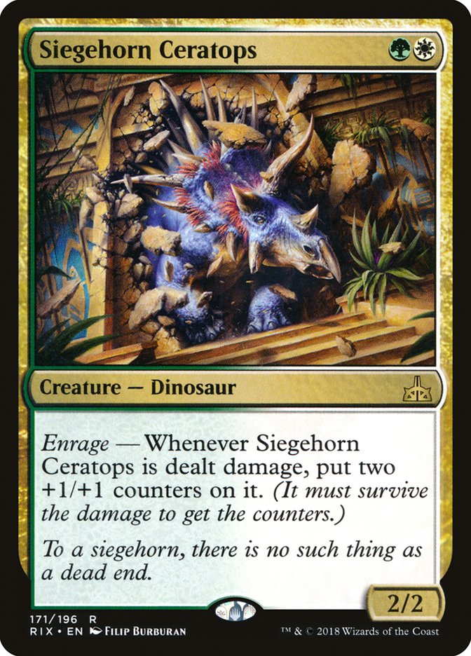 Siegehorn Ceratops [Rivals of Ixalan] | Shuffle n Cut Hobbies & Games