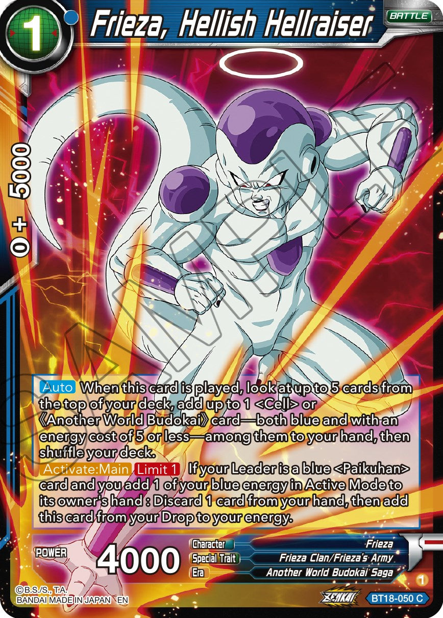 Frieza, Hellish Hellraiser (BT18-050) [Dawn of the Z-Legends] | Shuffle n Cut Hobbies & Games