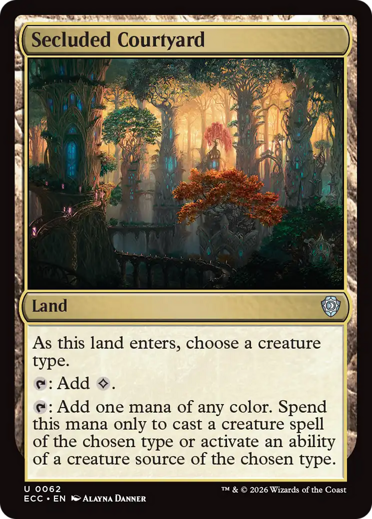 Secluded Courtyard [Lorwyn Eclipsed Commander] | Shuffle n Cut Hobbies & Games