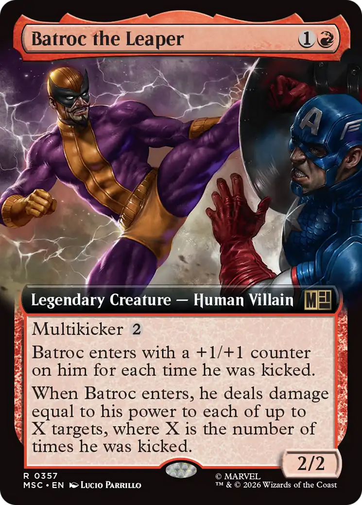 Batroc the Leaper (Extended Art) [Marvel Super Heroes Commander] | Shuffle n Cut Hobbies & Games