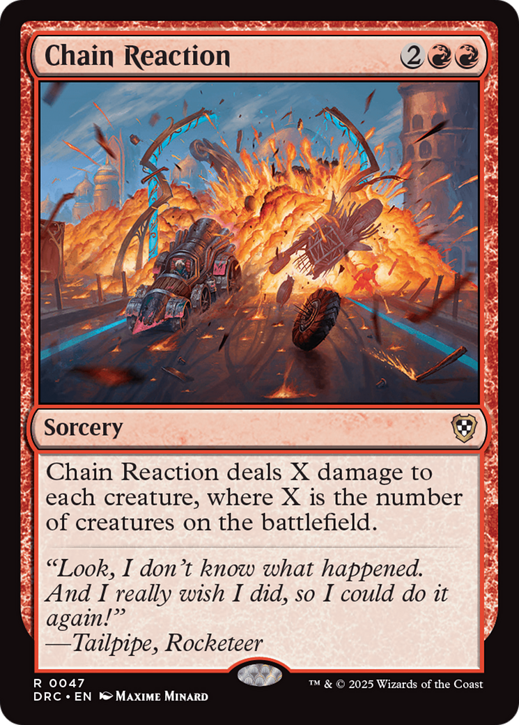 Chain Reaction [Aetherdrift Commander] | Shuffle n Cut Hobbies & Games