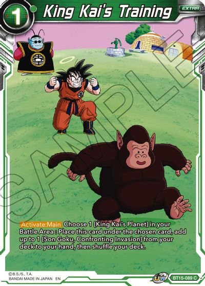 King Kai's Training (BT15-089) [Saiyan Showdown] | Shuffle n Cut Hobbies & Games