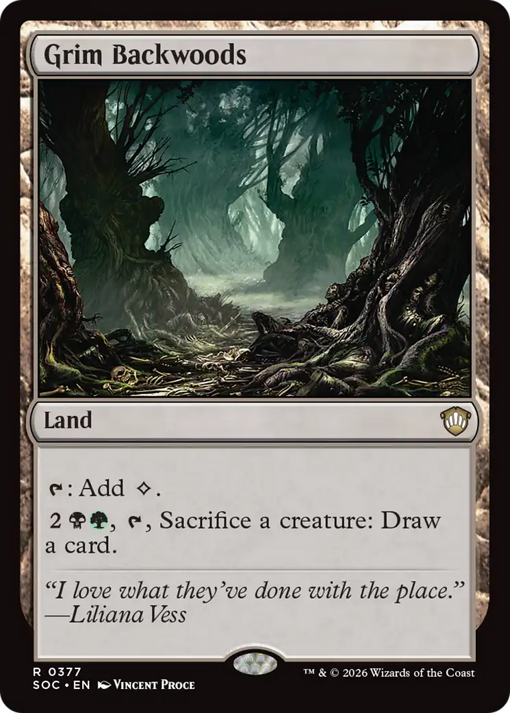 Grim Backwoods [Secrets of Strixhaven Commander] | Shuffle n Cut Hobbies & Games