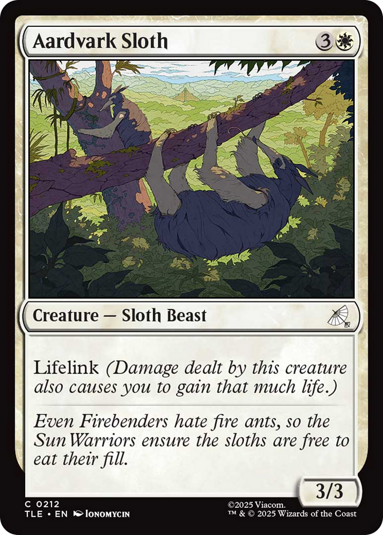 Aardvark Sloth [Avatar: The Last Airbender: Eternal-Legal] | Shuffle n Cut Hobbies & Games