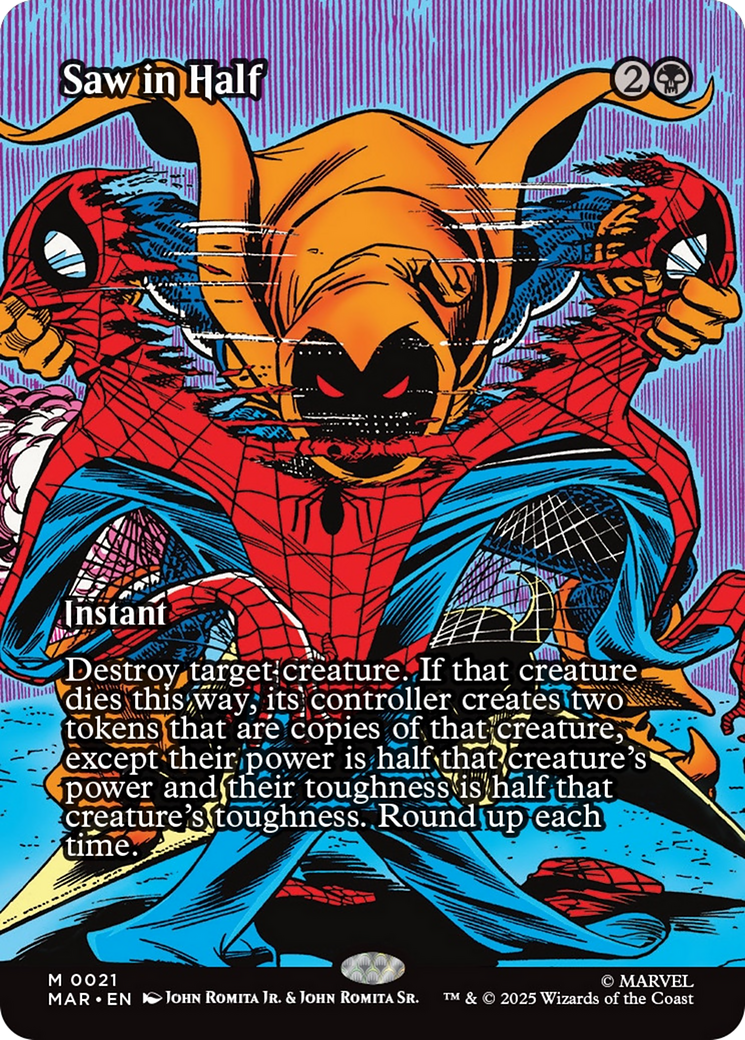Saw in Half (Borderless) [Marvel's Spider-Man: Eternal-Legal] | Shuffle n Cut Hobbies & Games
