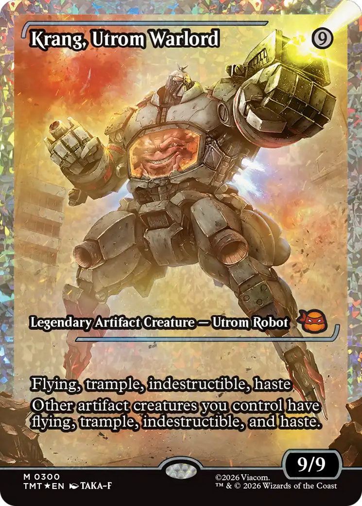 Krang, Utrom Warlord (Showcase) (Fracture Foil) [Teenage Mutant Ninja Turtles] | Shuffle n Cut Hobbies & Games