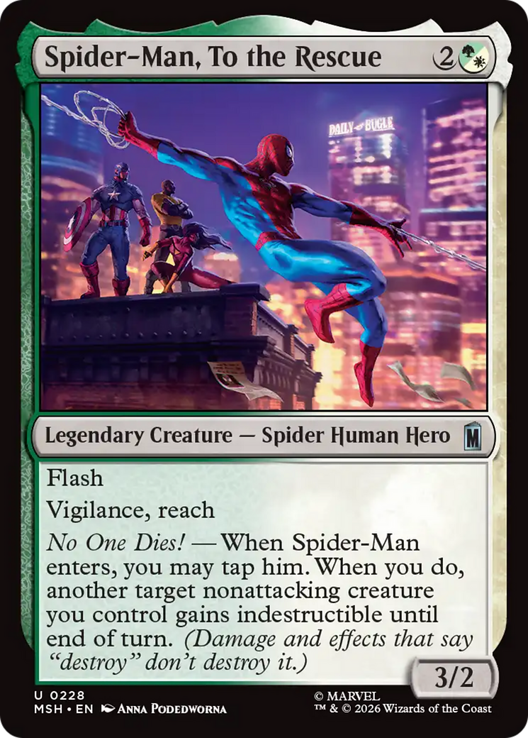 Spider-Man, To the Rescue (Borderless) [Marvel Super Heroes] | Shuffle n Cut Hobbies & Games