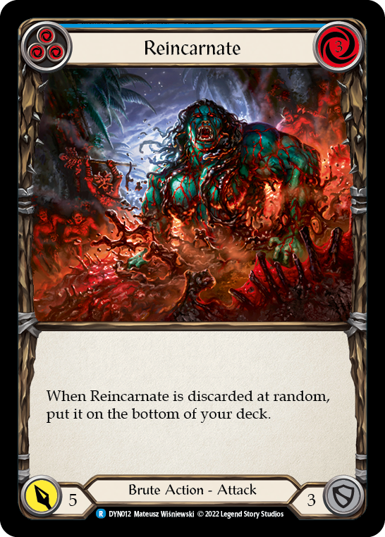 Reincarnate (Blue) [DYN012] (Dynasty) | Shuffle n Cut Hobbies & Games