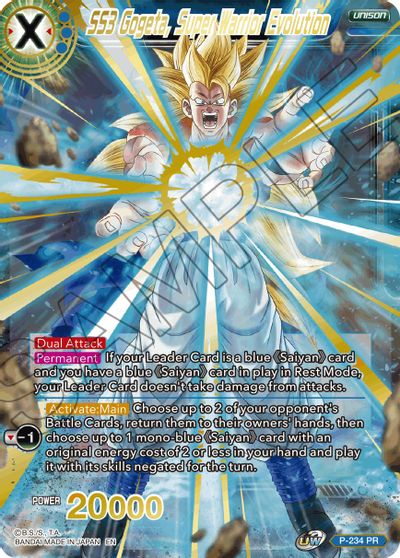 SS3 Gogeta, Super Warrior Evolution (Alternate Art) (P-234) [Special Anniversary Set 2021] | Shuffle n Cut Hobbies & Games