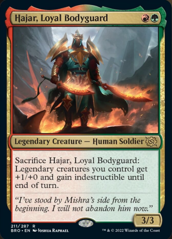 Hajar, Loyal Bodyguard [The Brothers' War] | Shuffle n Cut Hobbies & Games