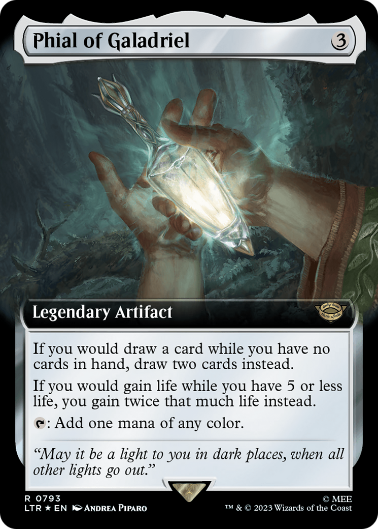 Phial of Galadriel (Extended Art) (Surge Foil) [The Lord of the Rings: Tales of Middle-Earth] | Shuffle n Cut Hobbies & Games