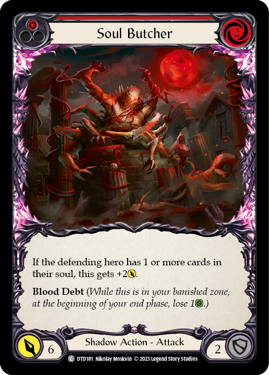 Soul Butcher (Red) [DTD181] (Dusk Till Dawn)  Rainbow Foil | Shuffle n Cut Hobbies & Games