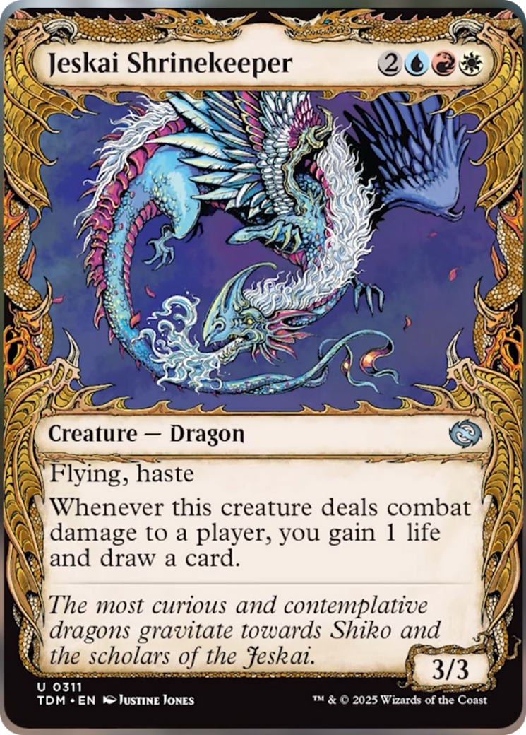 Jeskai Shrinekeeper (Showcase) [Tarkir: Dragonstorm] | Shuffle n Cut Hobbies & Games