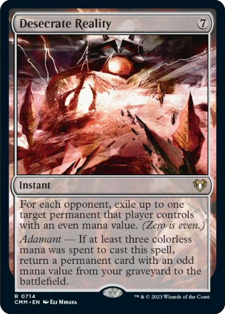 Desecrate Reality [Commander Masters] | Shuffle n Cut Hobbies & Games