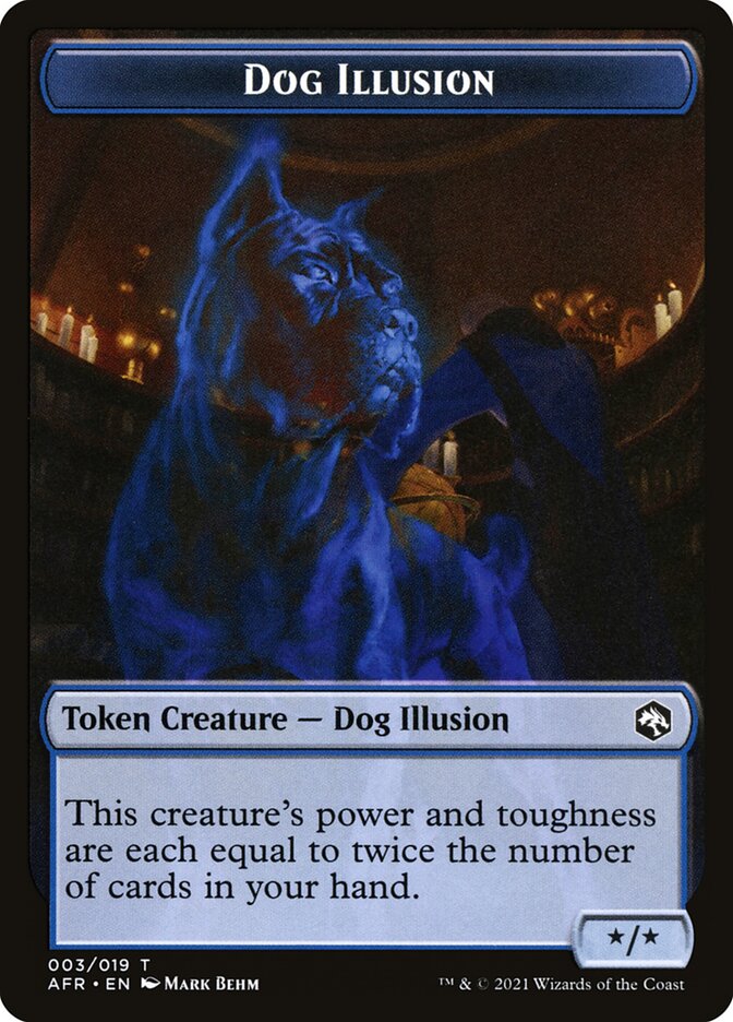 Zombie // Dog Illusion Double-Sided Token [Dungeons & Dragons: Adventures in the Forgotten Realms Tokens] | Shuffle n Cut Hobbies & Games