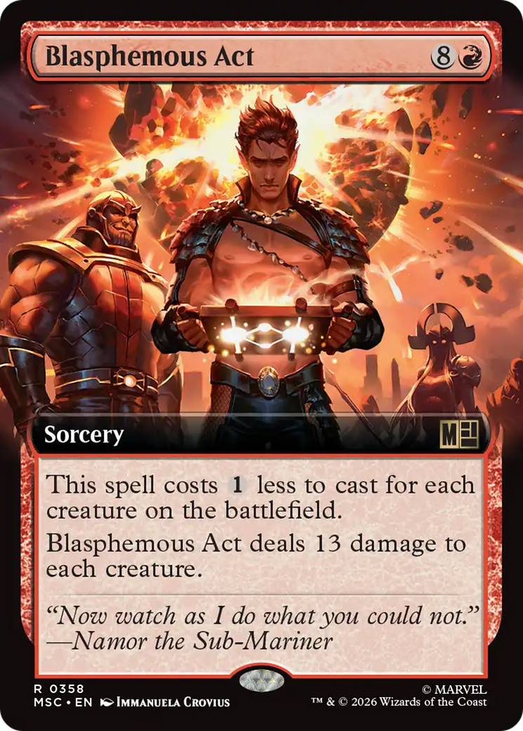 Blasphemous Act (Extended Art) [Marvel Super Heroes Commander] | Shuffle n Cut Hobbies & Games