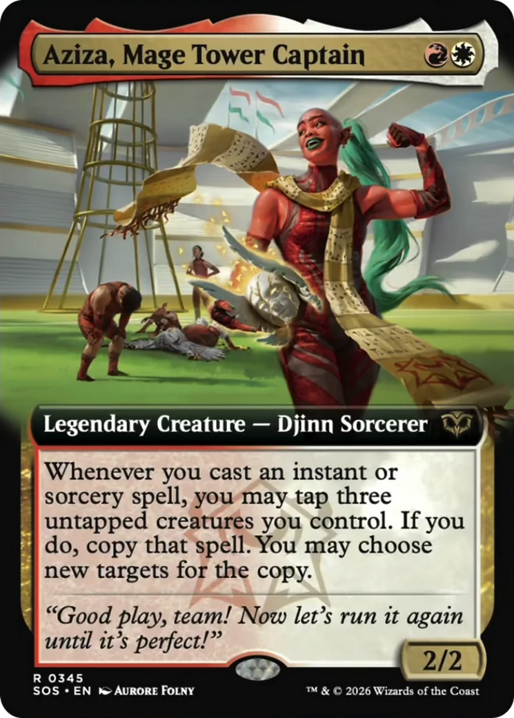 Aziza, Mage Tower Captain (Extended Art) [Secrets of Strixhaven] | Shuffle n Cut Hobbies & Games