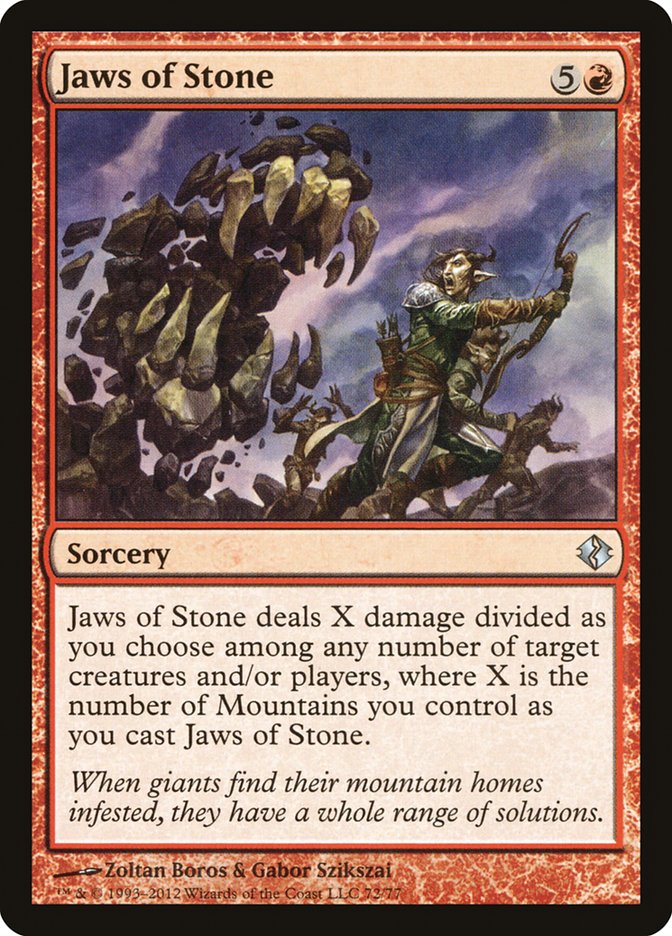 Jaws of Stone [Duel Decks: Venser vs. Koth] | Shuffle n Cut Hobbies & Games