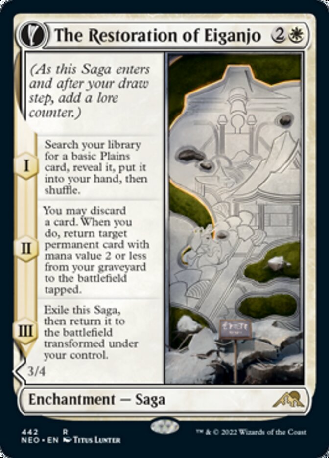 The Restoration of Eiganjo // Architect of Restoration (Extended Art) [Kamigawa: Neon Dynasty] | Shuffle n Cut Hobbies & Games