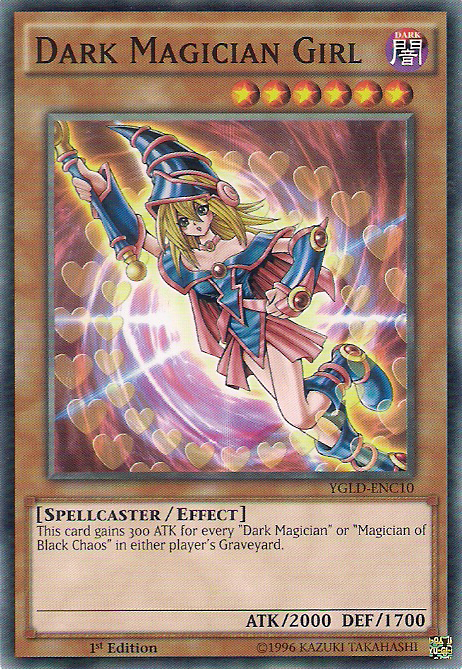 Dark Magician Girl [YGLD-ENC10] Common | Shuffle n Cut Hobbies & Games