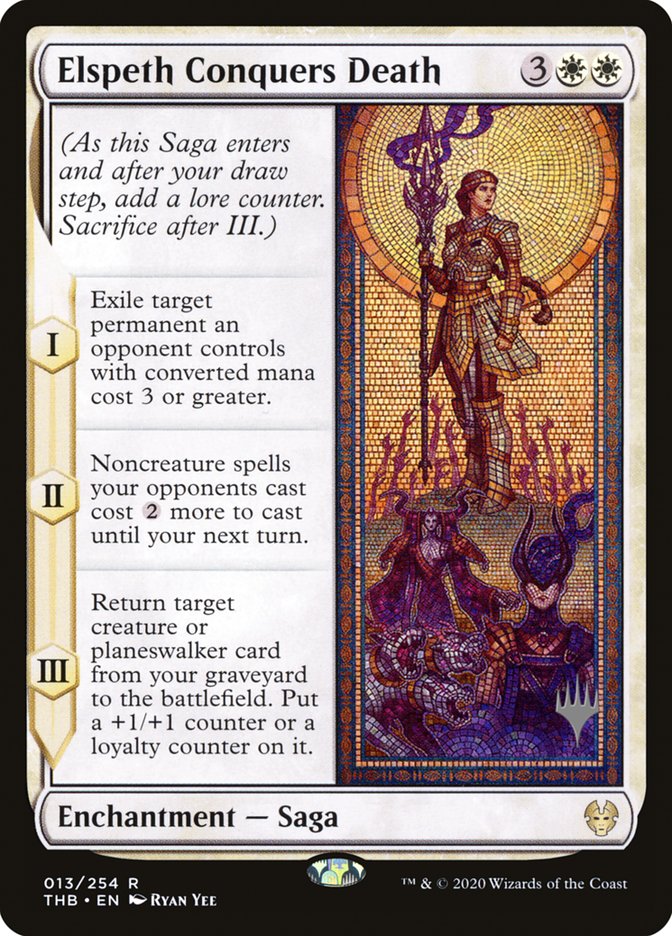 Elspeth Conquers Death (Promo Pack) [Theros Beyond Death Promos] | Shuffle n Cut Hobbies & Games